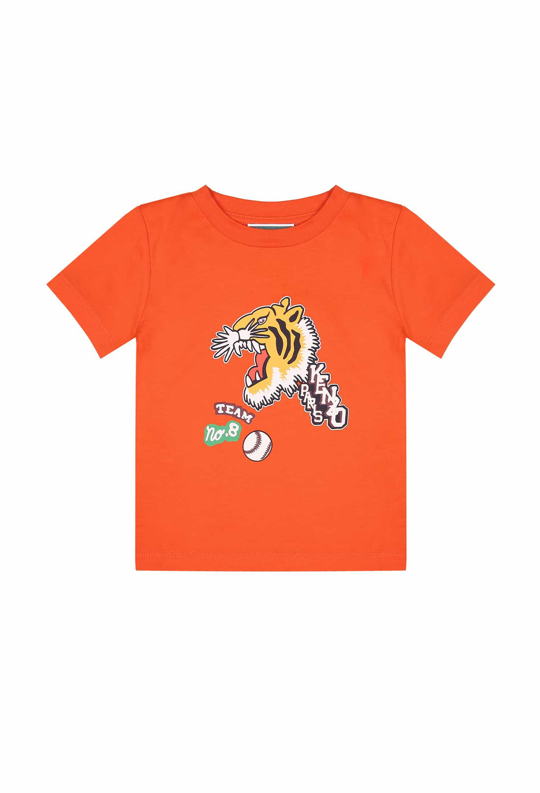 Koszulka pomarańczowa z nadrukiem KENZO KIDS 223 K25856 223/9Ac