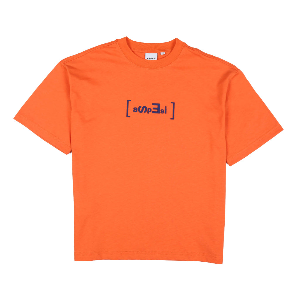 materiał koszulki pomarańczowy łączony ASPESI 123 SM0126 123/9Ac