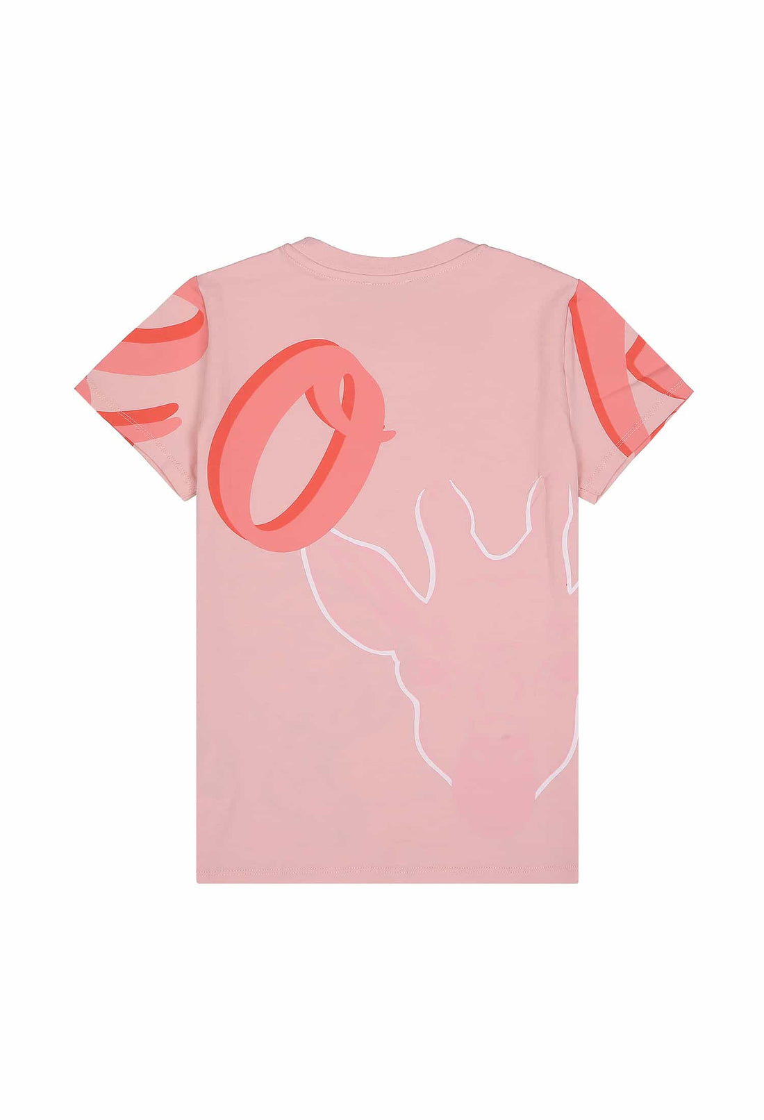 KENZO ;Koszulka różowa z nadrukiem Kenzo KENZO KIDS 123 K15615 123/9Rc