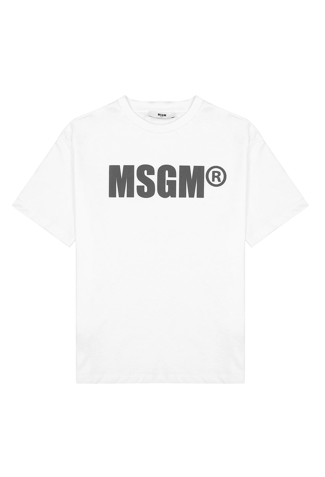 T-shirt materiał biały łączony MSGM 123 9521 123/91c