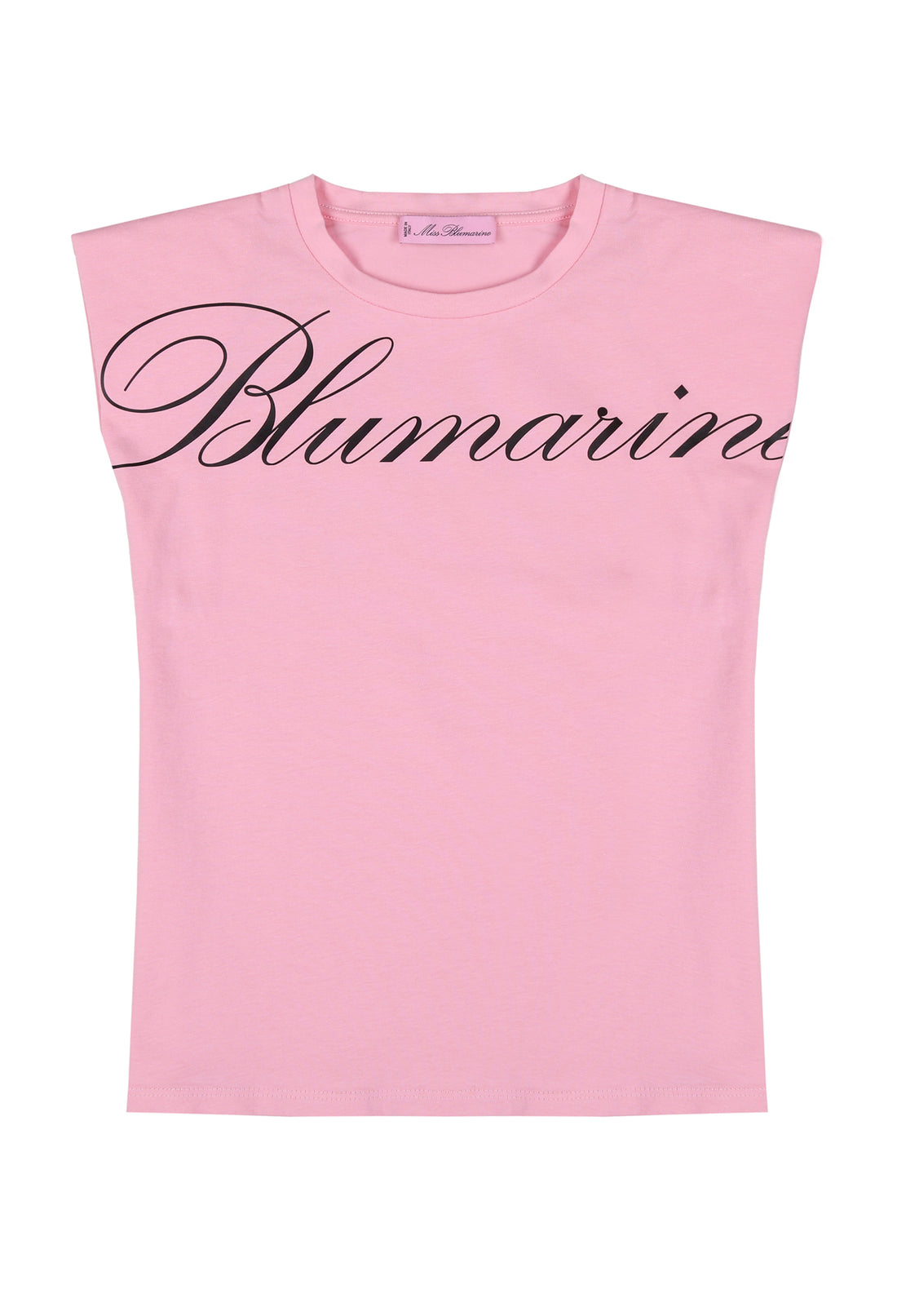 t-shirt materiał róż łączony MISS BLUMA MISS BLUMARINE 123 042J50 123/9Rc