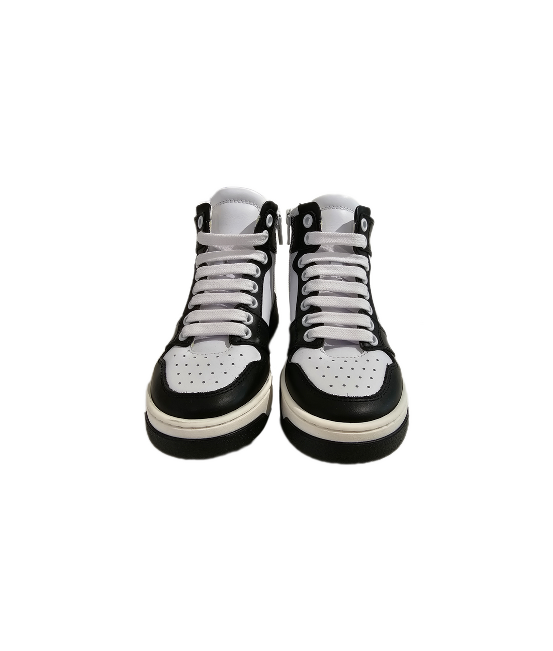 Sneakers skóra czarna łączona MSGM 123 4038 123/02c