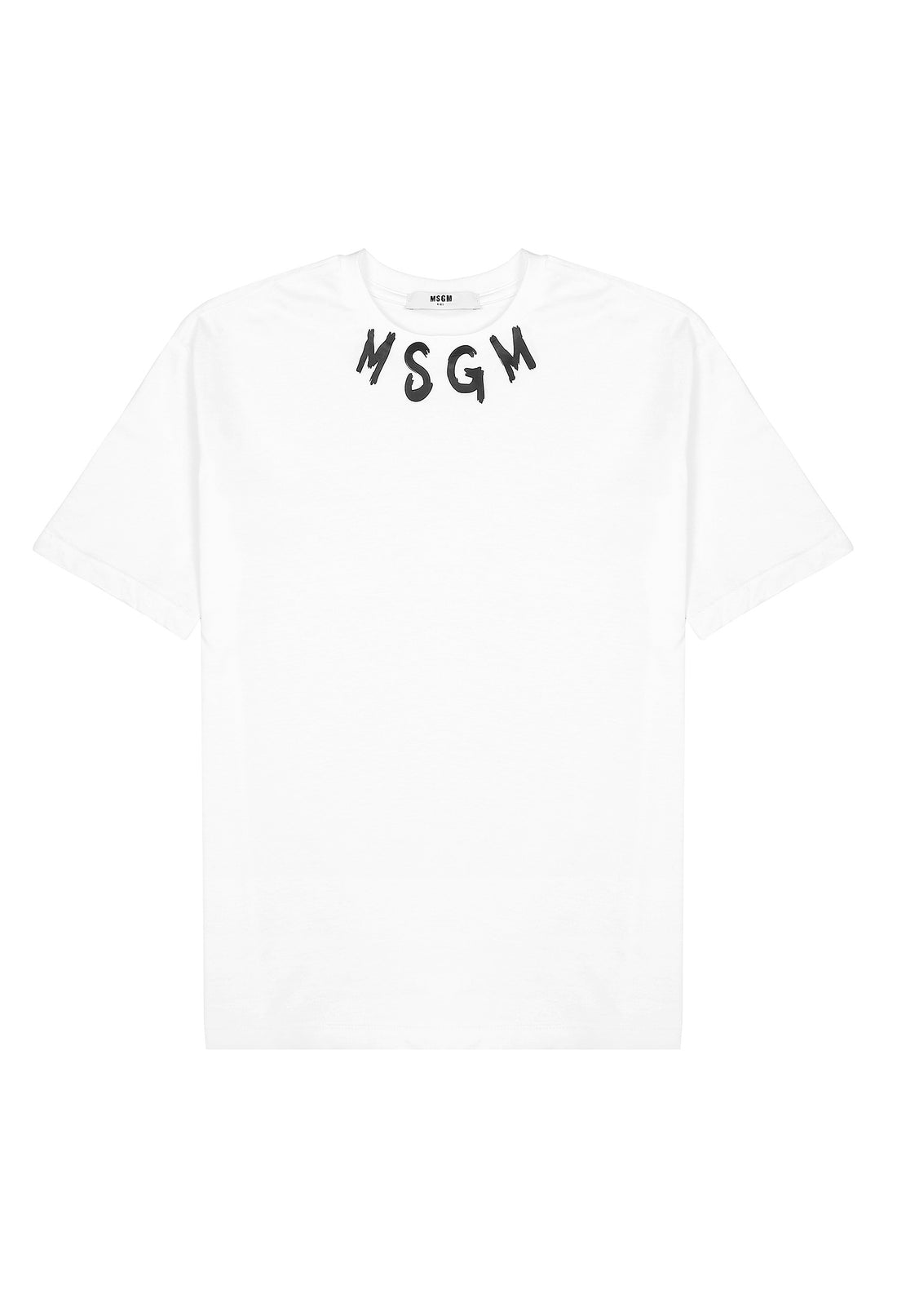 T-shirt materiał biały łączony MSGM 123 9318 123/91c