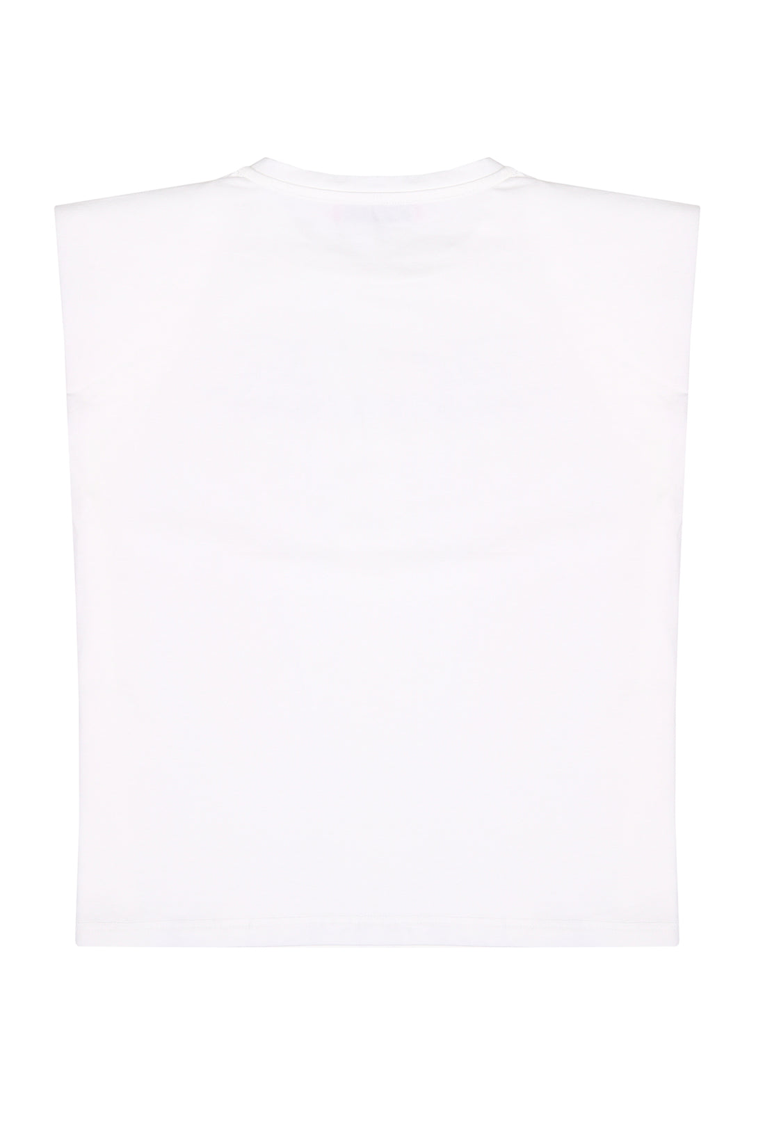 t-shirt materiał biały łączony MISS BLUMA MISS BLUMARINE 123 062J50 123/91c
