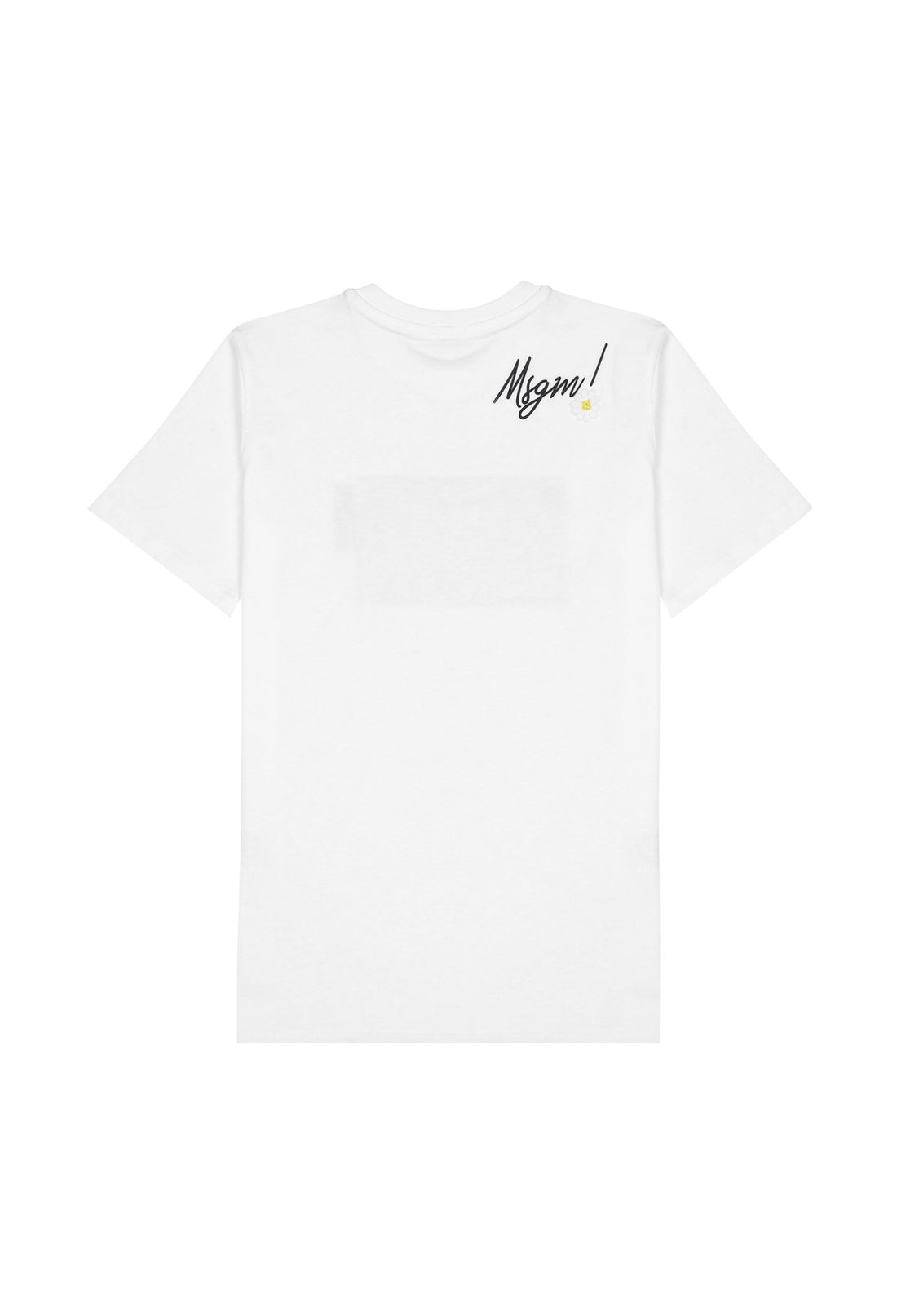 T-shirt materiał biały łączony MSGM 123 9476 123/91c
