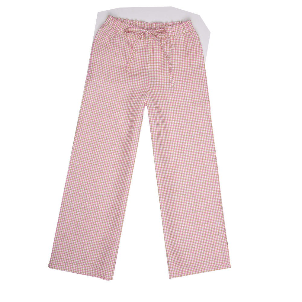 189313 123/9Rp PAADE MODE ;Spodnie w kratkę różowe PAADE MODE 123